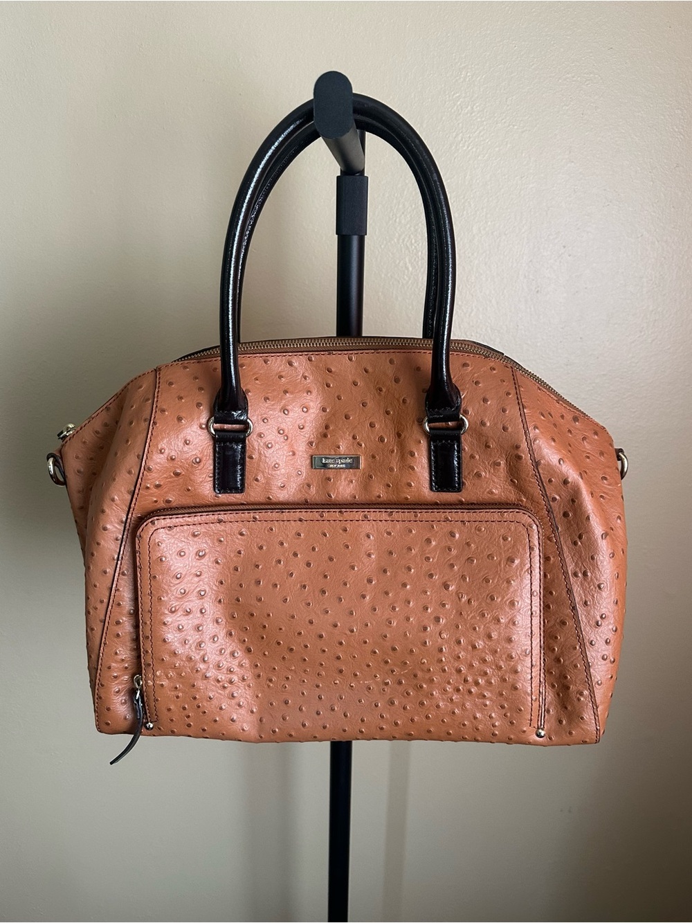 New Kate Spade Large Catalina Bag In Cognac